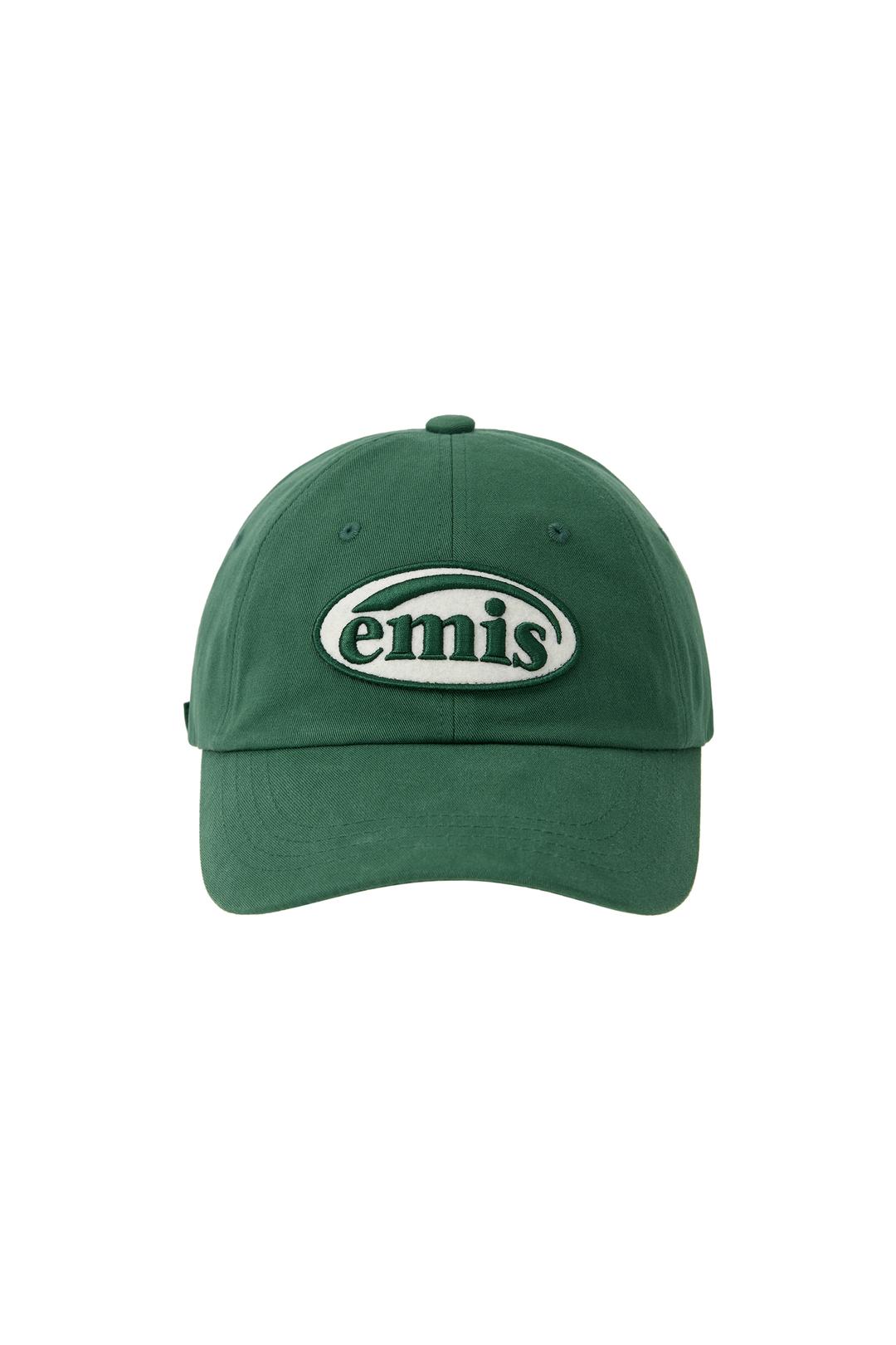 TONE ON TONE WAPPEN BALL CAP-GREEN