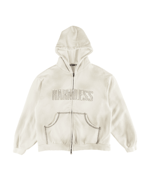 Harmless Hoodie Zip Up Off White