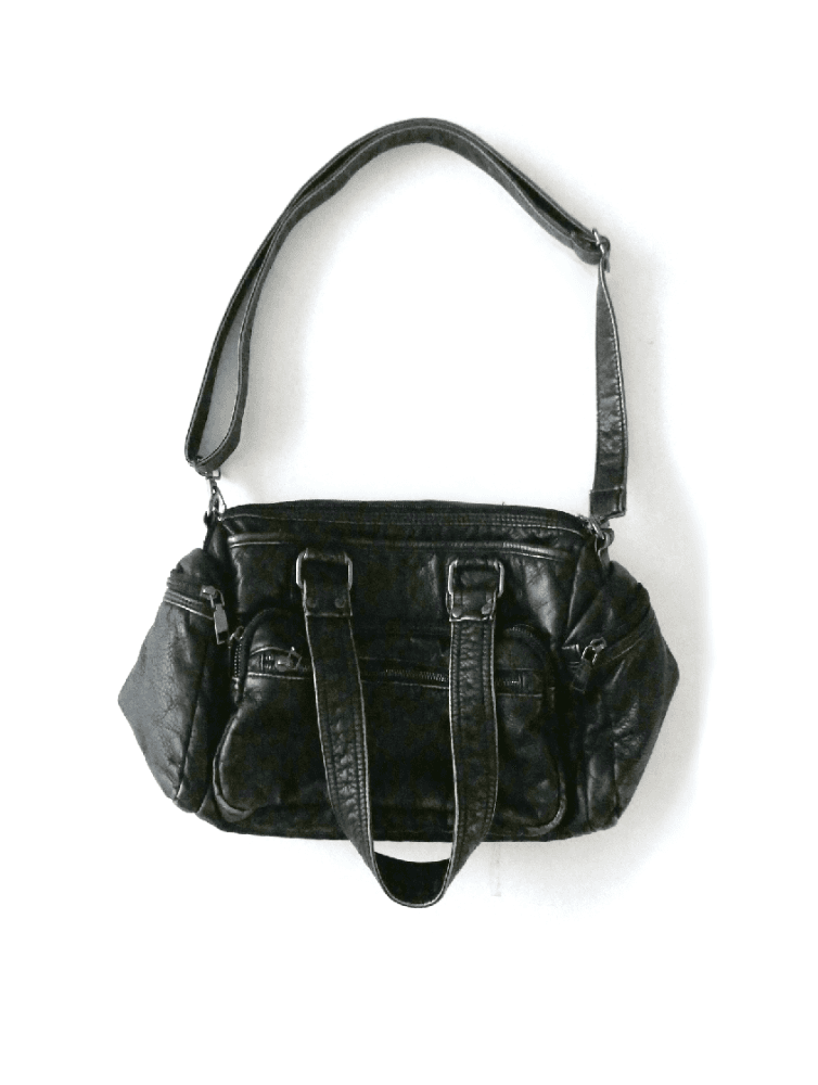 vintage washing shoulder bag