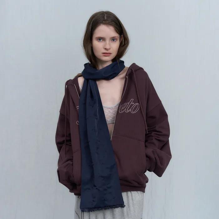 [6th] Dancer stich hoody zip-up - bordeaux