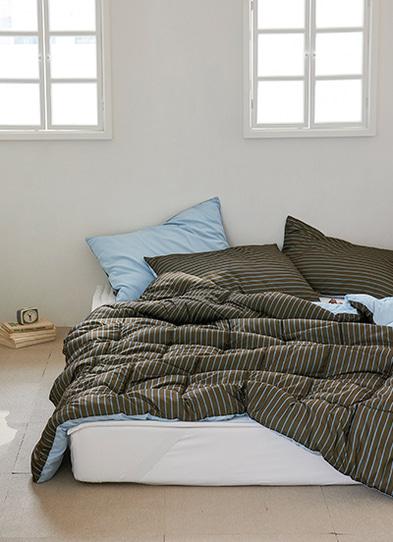 에던스 스카이브라운 세미화이바 차렵이불/세트(SS)(Q)