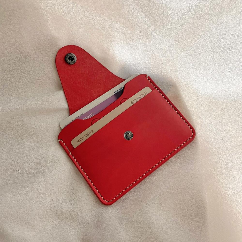 핸드메이드 가죽 카드 지갑 빼꼼월렛