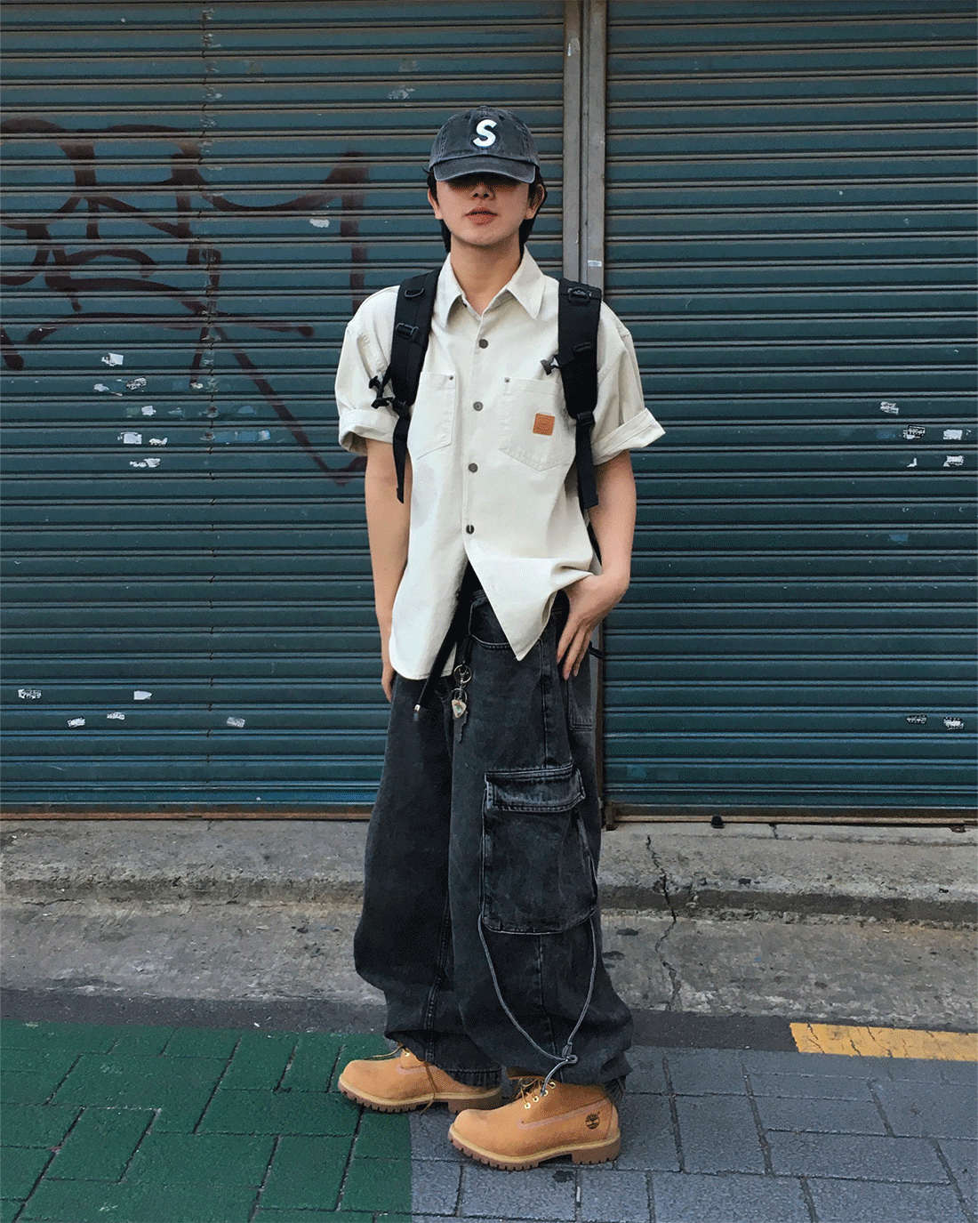 듀러블 패치 하프 워크 자켓 3C