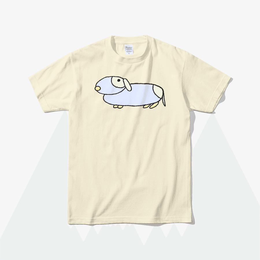 다자이 유상무 Dajai Yusanmu 파스텔 닥스훈트 반팔 티셔츠 ㅣ 마플샵