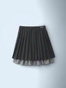 P Pleats Mid Skirt Charcoal