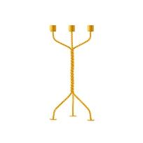 트위스티드 캔들홀더 옐로우 17x37x17