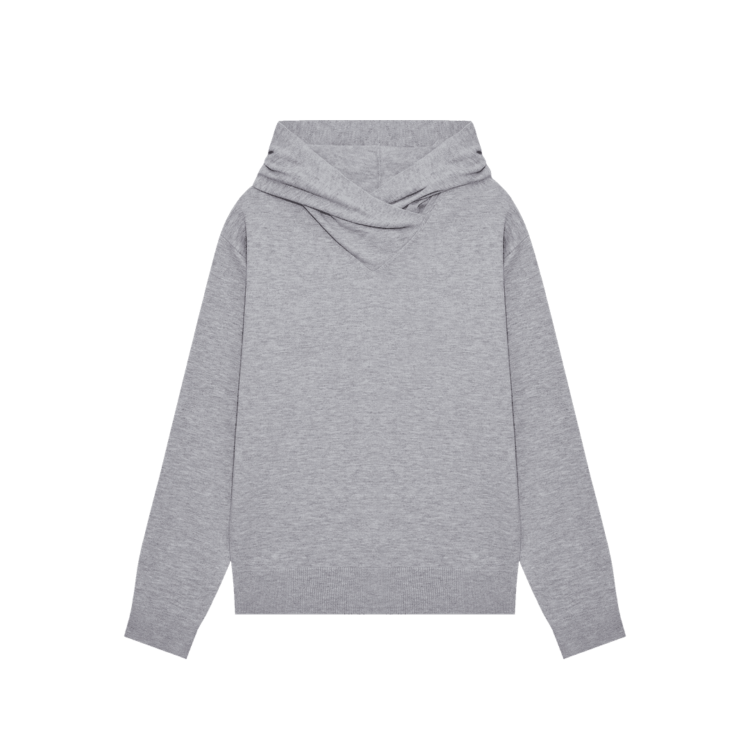 saros knit hooded -  Light Gray(2)