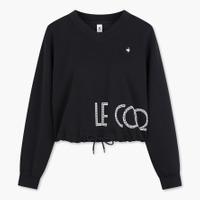 [LE COQ SPORTIF] 여성 더블텐션 루즈핏 V넥 맨투맨