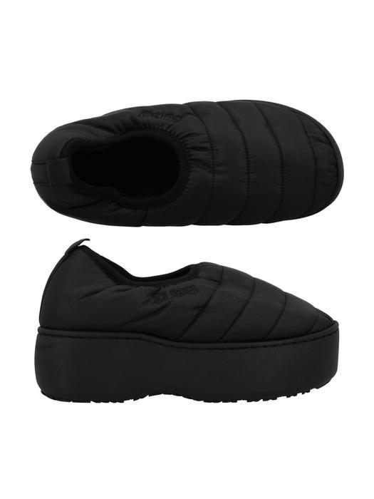 스부 SUBU VAMP PLATFORM BLACK (SV-13) 뱀프 플랫폼 F-라인 블랙 기모 패딩 슬리퍼