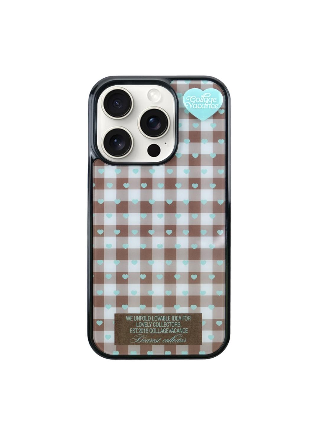 Heart Logo Pendant Glass Bumper Case (Mint)