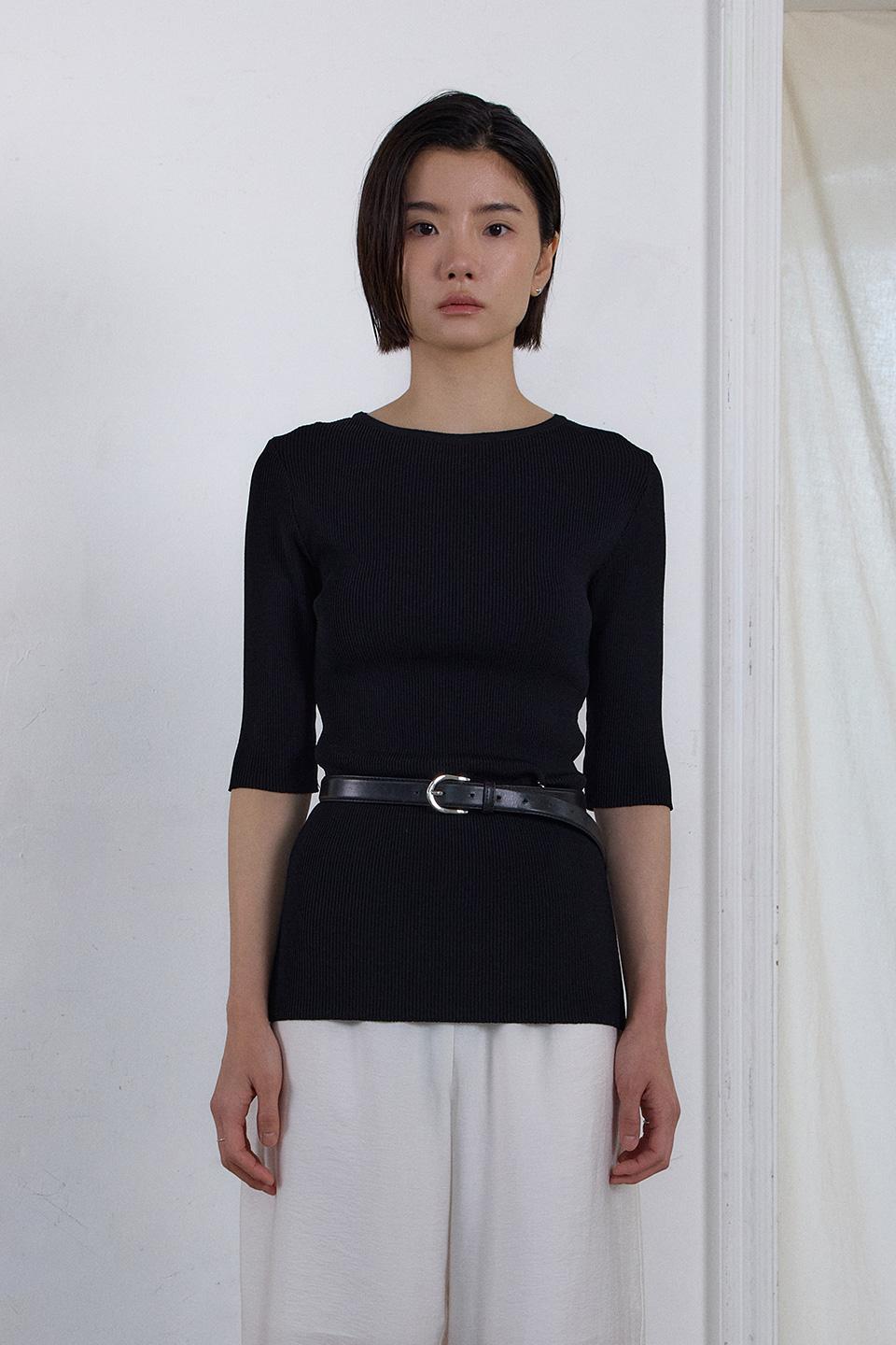 Symbol logo Midi Knit_Black