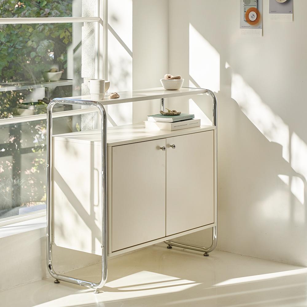 포더홈 어라운드 (E0) 미드센츄리 모듈 선반 슬라이딩 수납장 시리즈