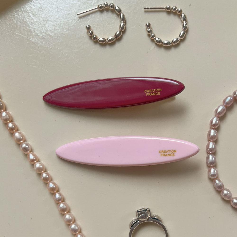 [5차 재입고] 빈티지 핑크 카누 헤어클립 Vintage Pink Canoe Hair Clip