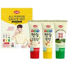 삼화식품 척척척 만능장 미니튜브 3종 세트  300g, 1세트