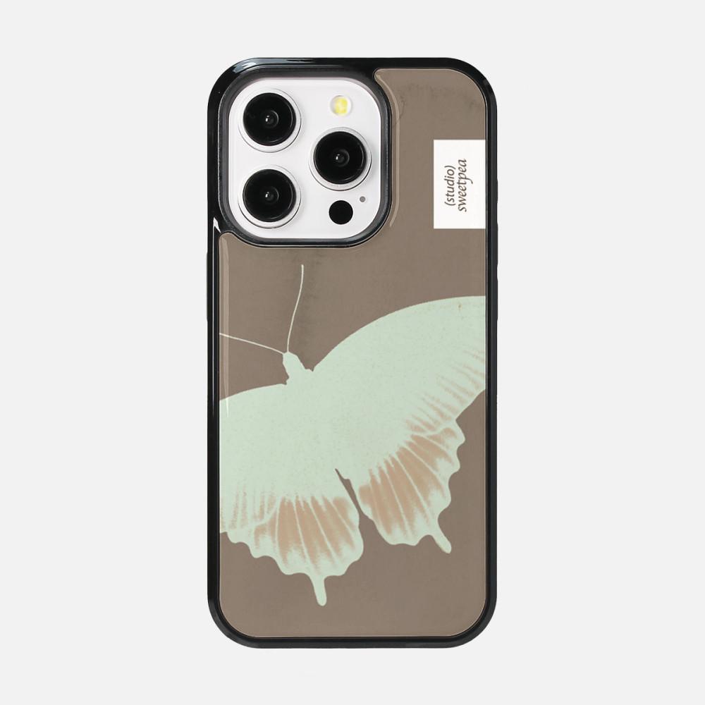 에폭시 범퍼 케이스 [Butterfly] 나비 빈티지 브라운