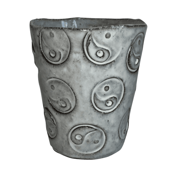 Yin yang stamp cup - gray