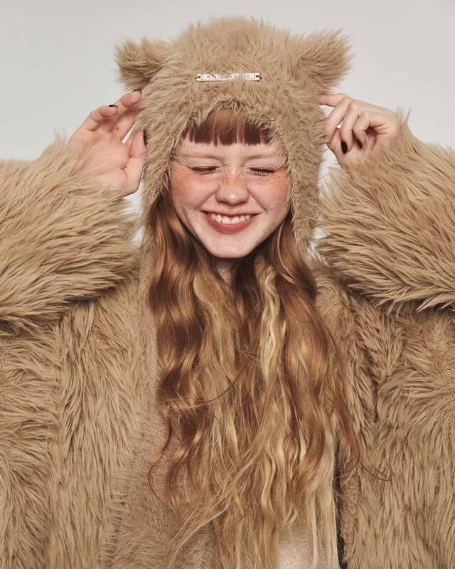 1JINNSTUDIO 플러피 스카프 햇 (3 컬러)