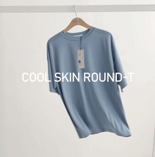 [당일발송] (1+1) 쿨 스킨 에어 라운드티