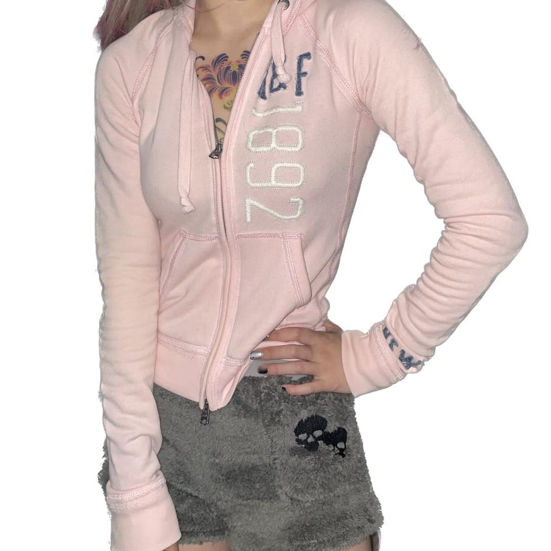 아베크롬비딸기우유후드집업