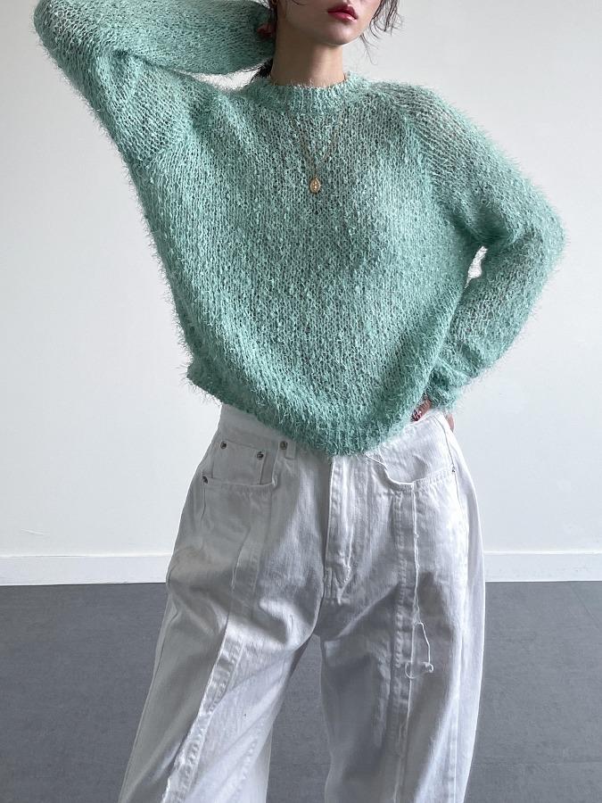 트윙클 썸머 간절기 레이어드 부클 니트  [*입고지연* 4/24일 이후 순차발송]