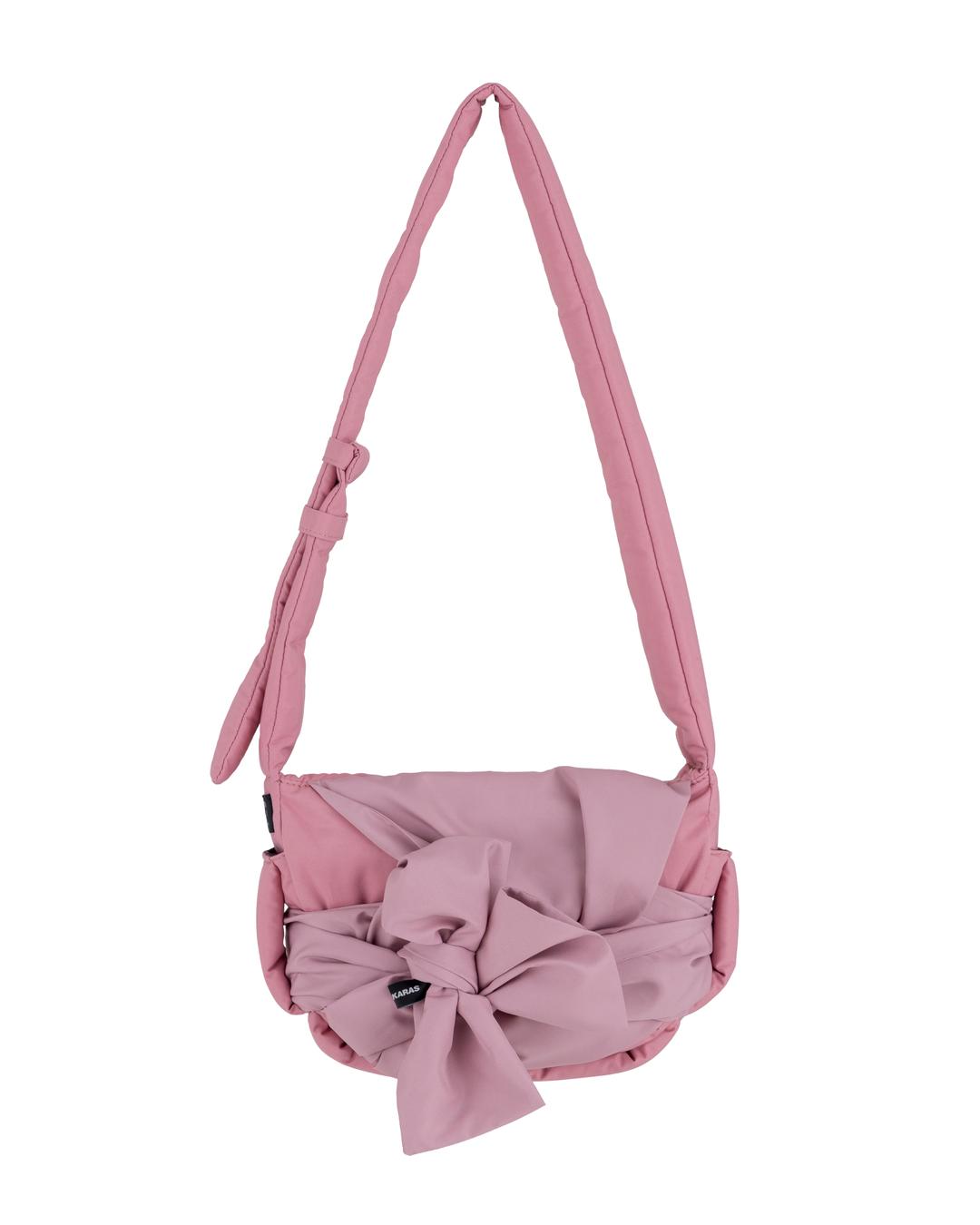 (12.23 예약 배송) Knotted Mini Padding Bag (Old pink)