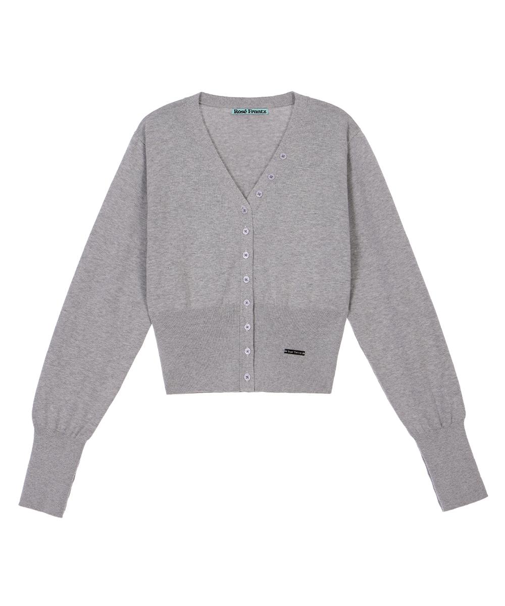 [2/12 예약발송] V-Neck Classic Button Cardigan [Gray]