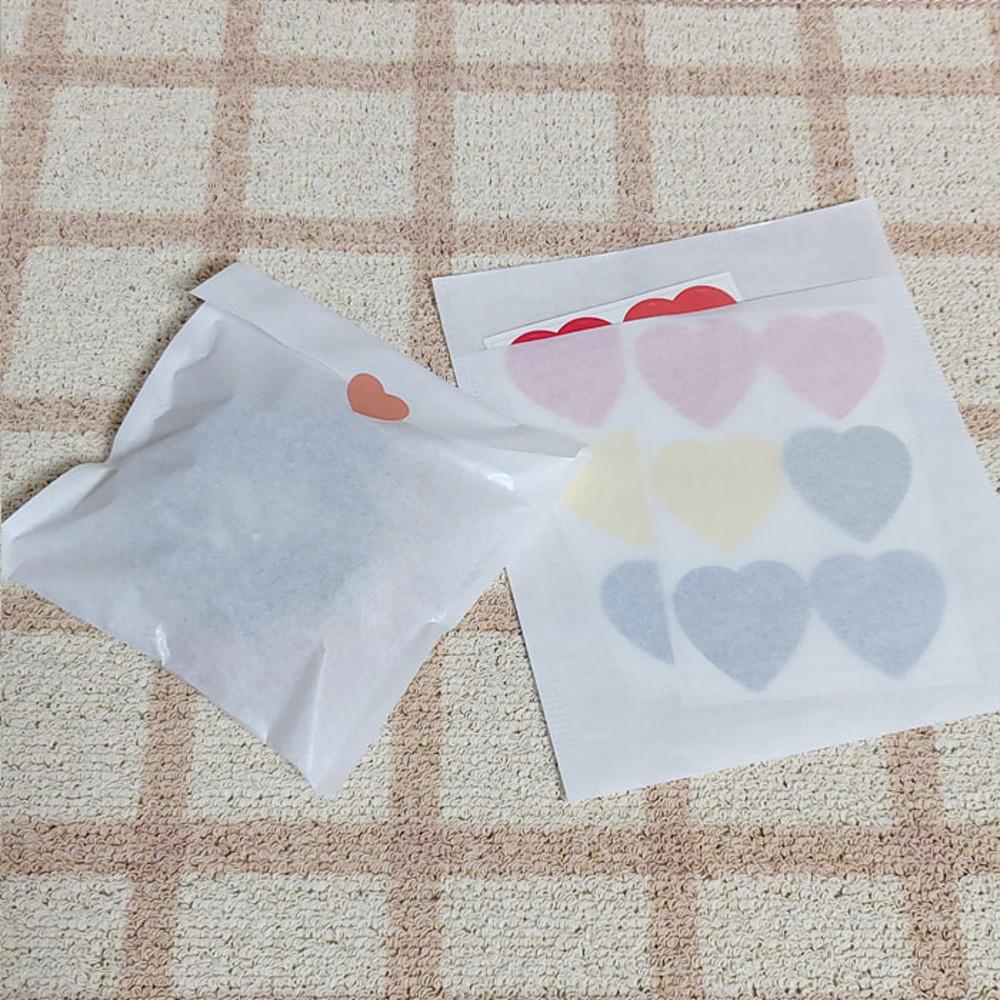 정사각 종이봉투 (250장) 반투명 미니페이퍼백 악세서리 팬시 스티커 쿠키 선물포장 봉투