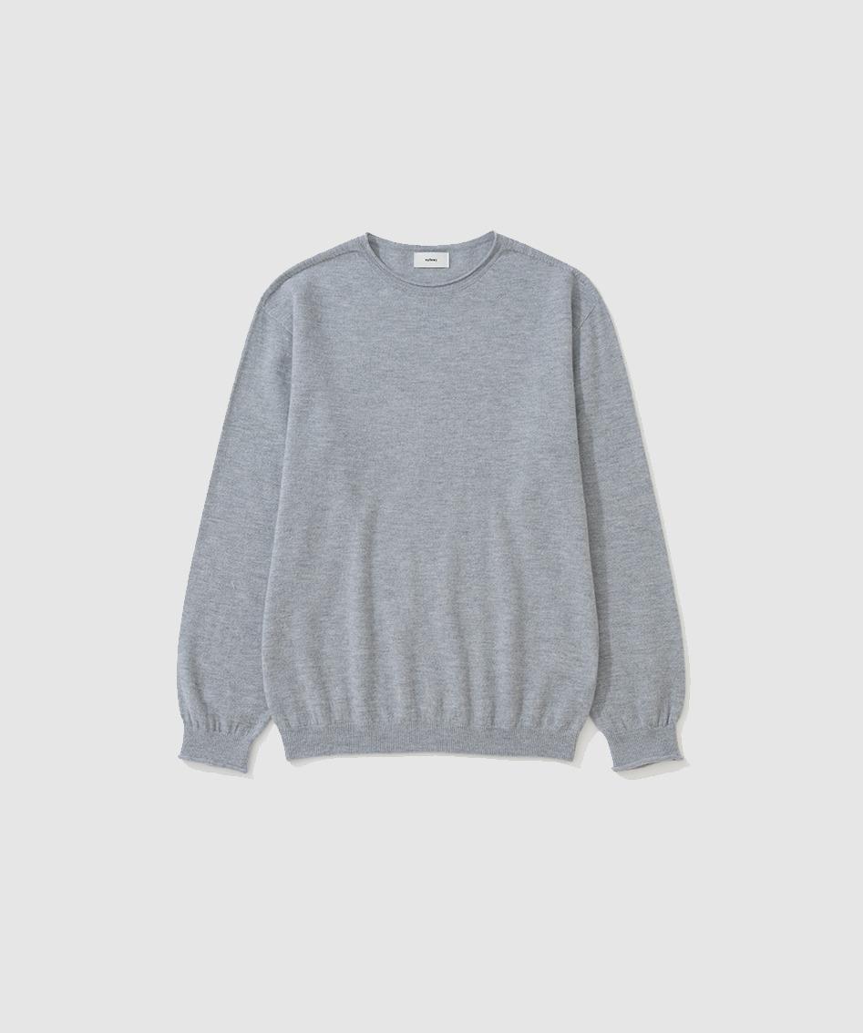 123 Raw Edge Knit - Gray