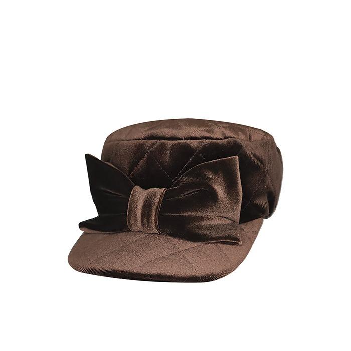 Brown Velvet Hat