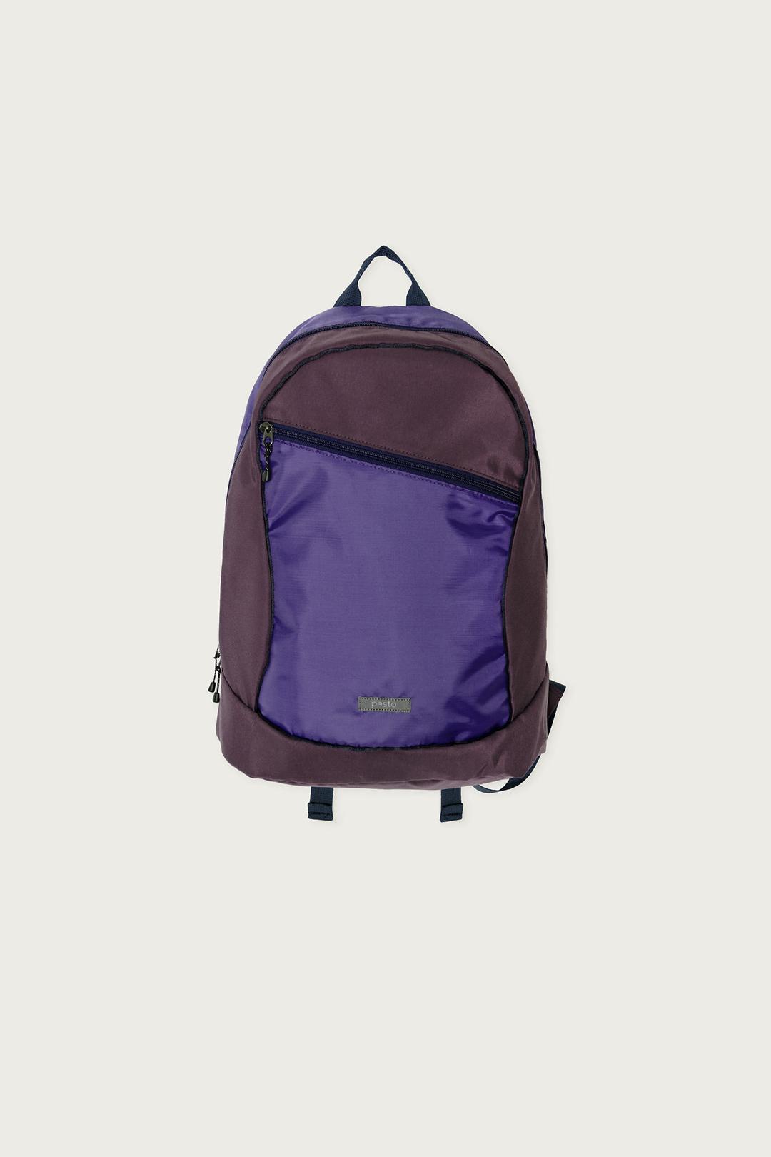 COLOR BLOCK BACKPACK GRAPE