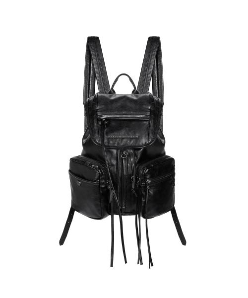트리밍버드(TREEMINGBIRD)  Zipper Finishing Flap Mini Back Pack [ Black ] - 사이즈 & 후기 | 무신사