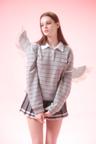 STRIPE RUGBY TEE (GRAY)