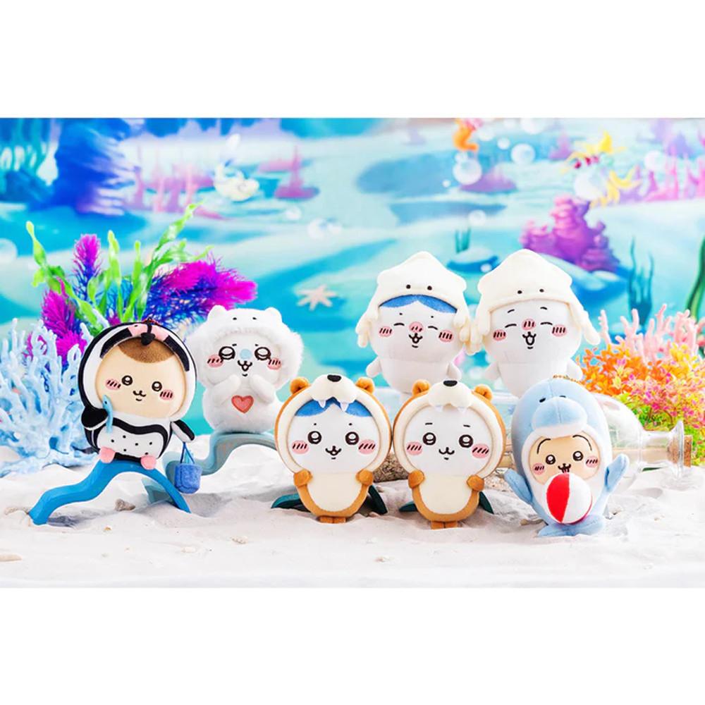나가노 농담곰 치이카와 수족관 시리즈 마스코트 인형 키링 7종