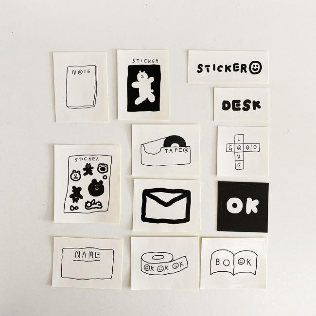 IN THE BOX STICKER SET_STATIONERY