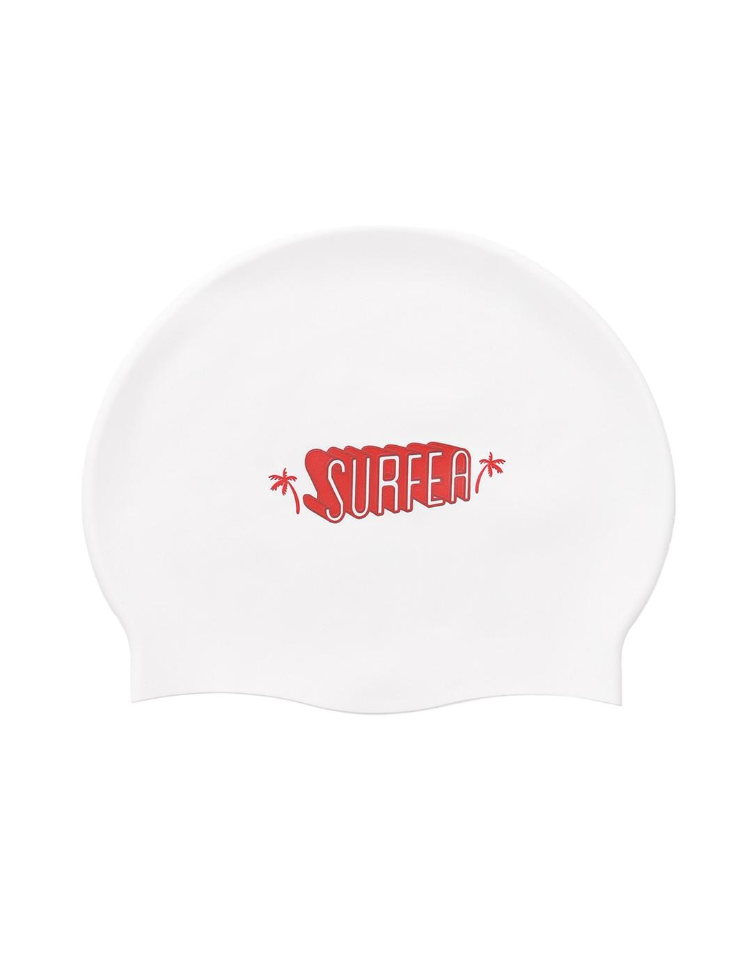 3D LOGO PALM TREE SWIM CAP_RED
