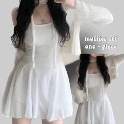 [스카프set] 퓨어 나시 원피스