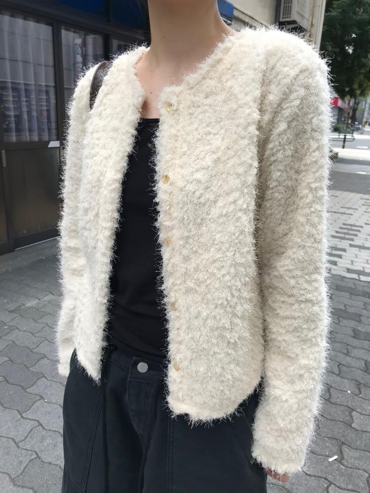 윈터 부클 가디건 (2color)