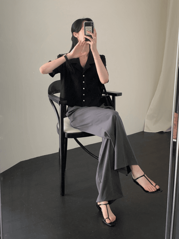 Edge jacket blouse