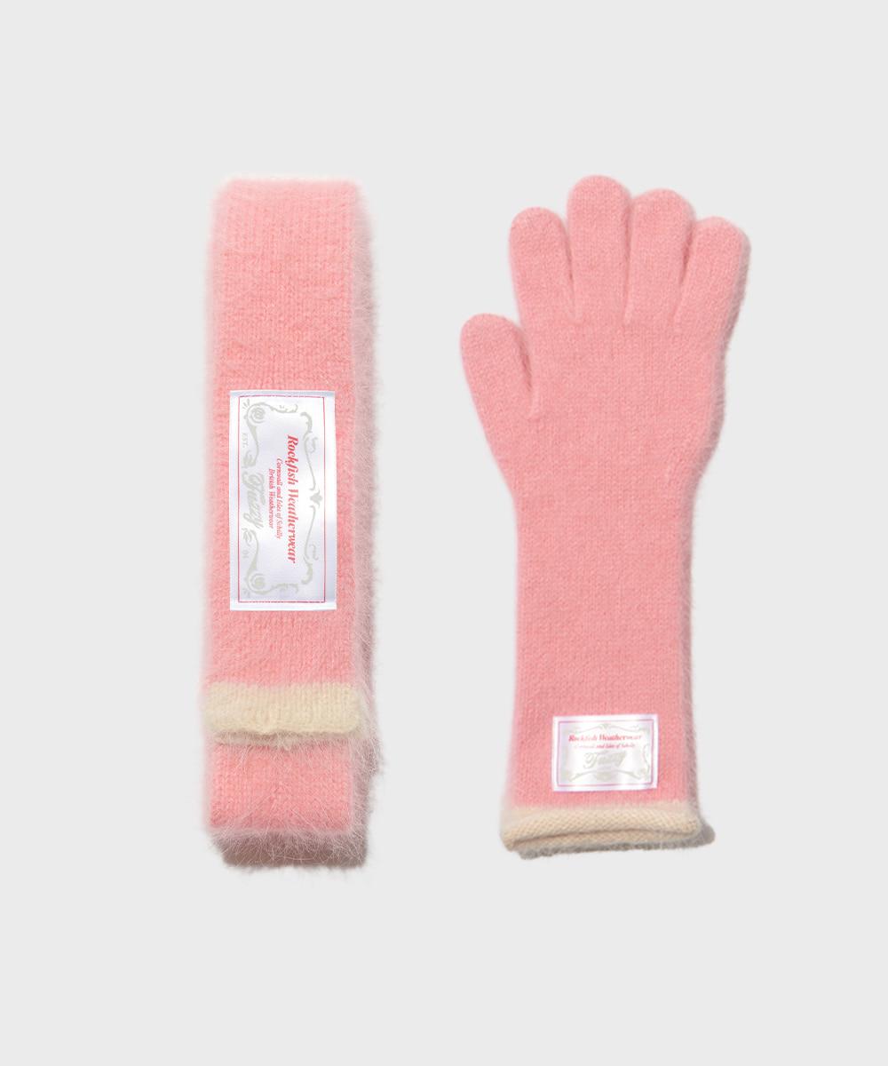 FUZZY MUFFLER & LONG GLOVES SET