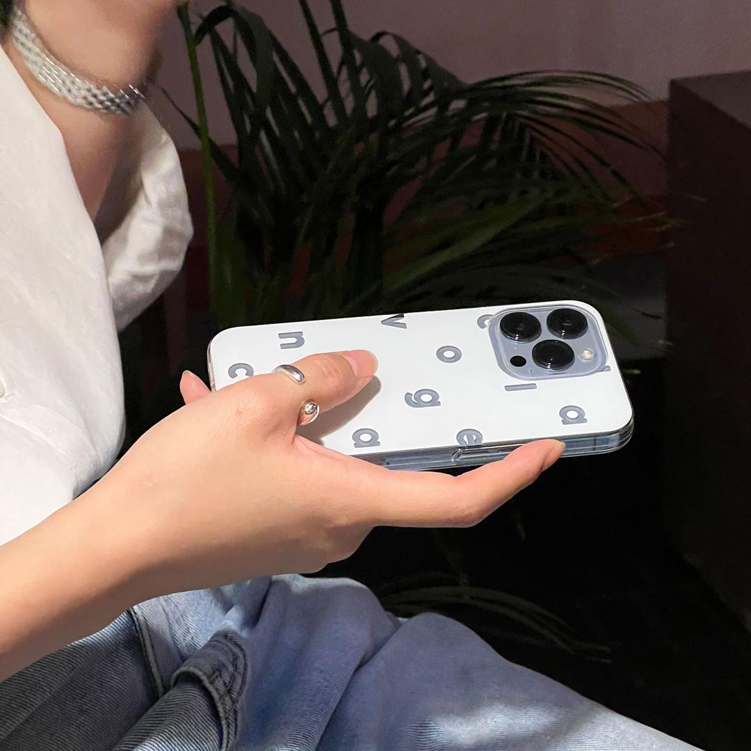 Logo Alphabet Phonecase (Transparent White)