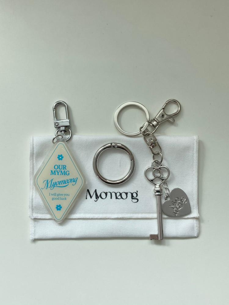 [myomeong 묘멍] 행운 열쇠 호텔 키링(3pcs set)