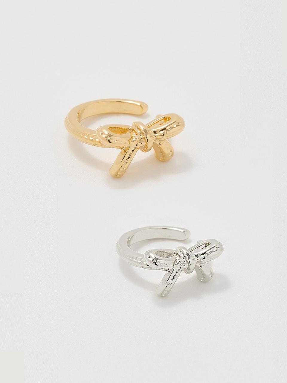 데누 Ribbon Ear Cuffs