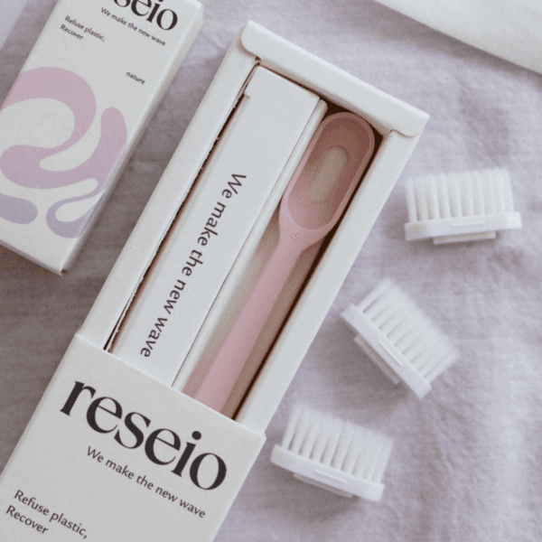 [리시오] "미세 플라스틱 0%" 헤드 교체형 칫솔 (바디1+헤드3)