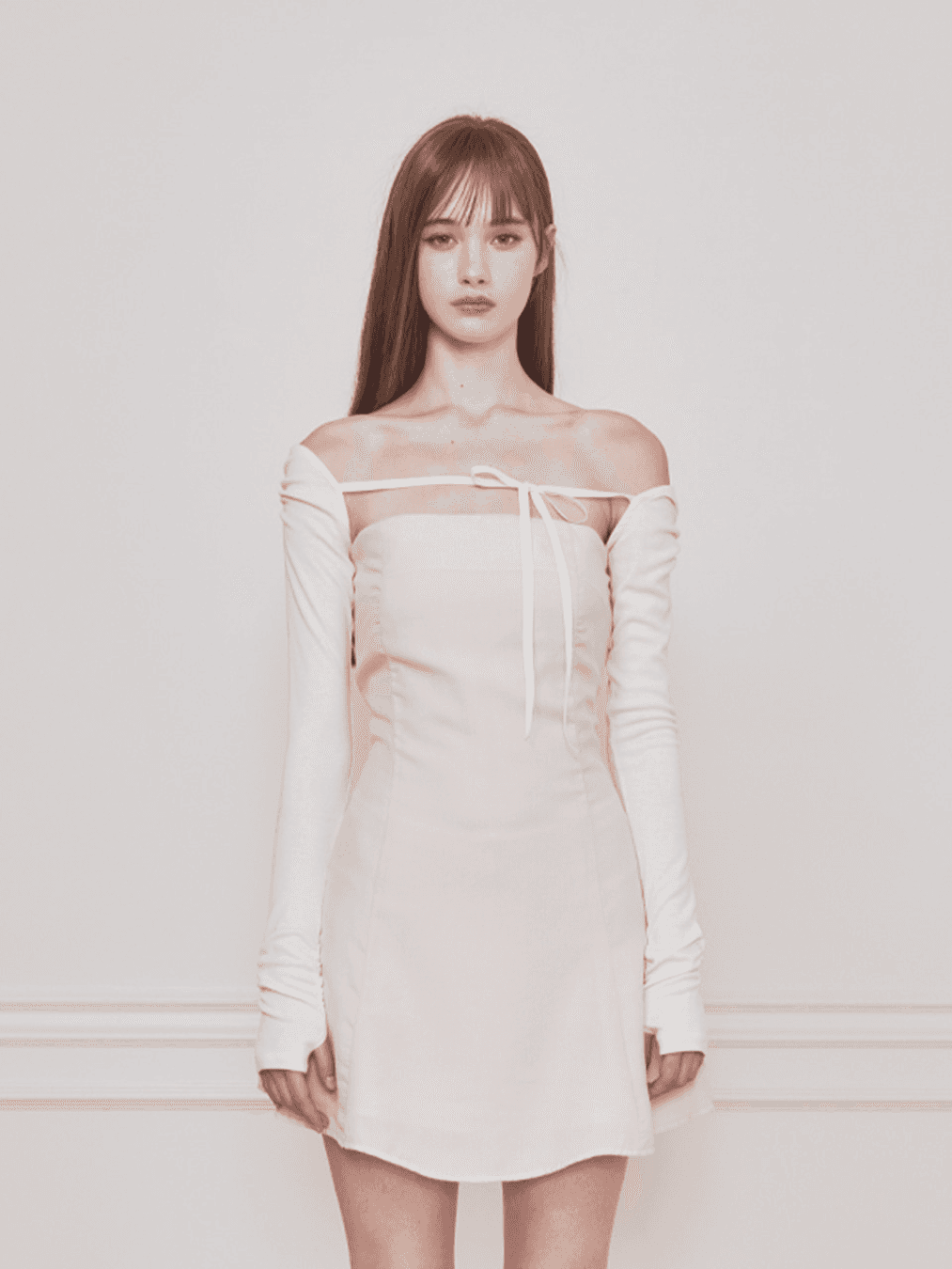 Fay bolero dress (Beige)