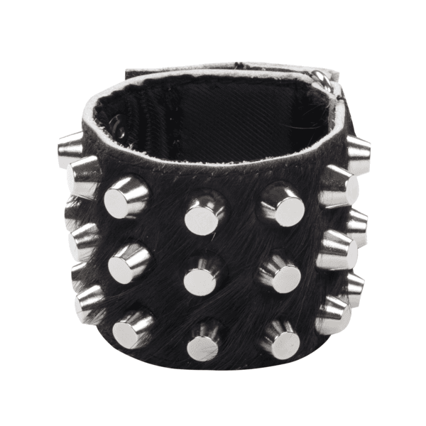 STUDDED BRACELET IN CALF SKIN