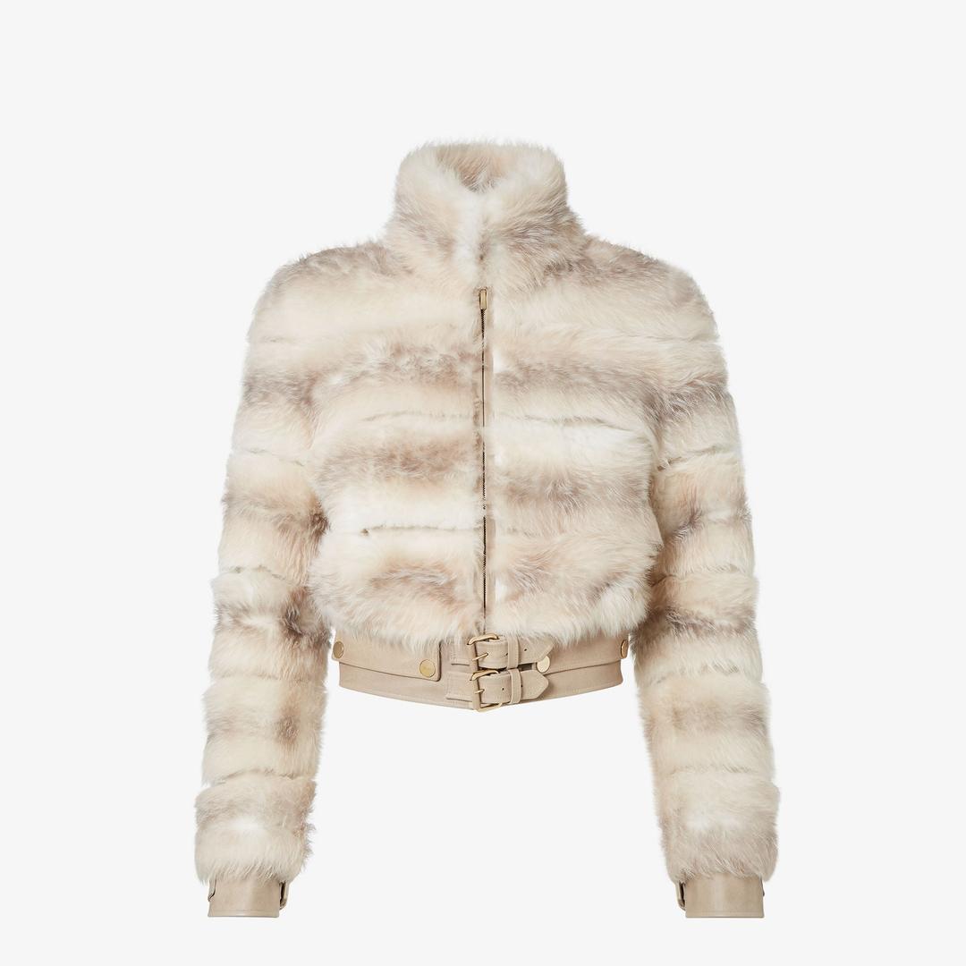 블루종 화이트 도르사토 시어링 재킷