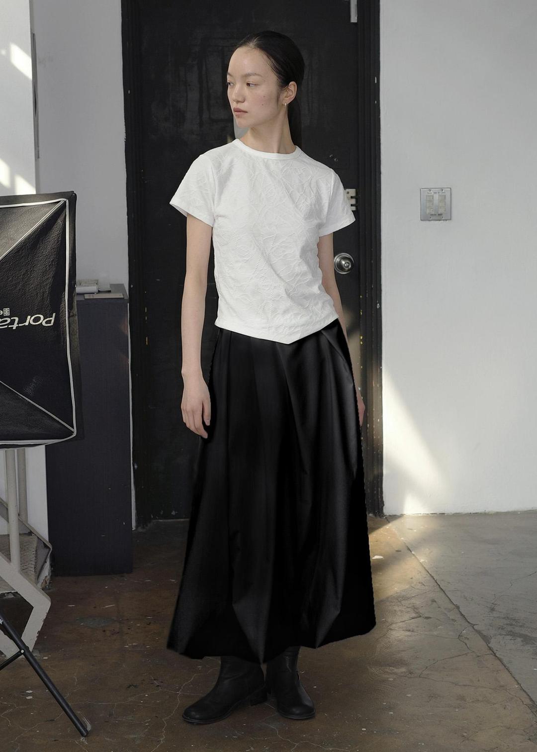 [ 바로배송 ] BALLOON MAXI SKIRT [BLACK]
