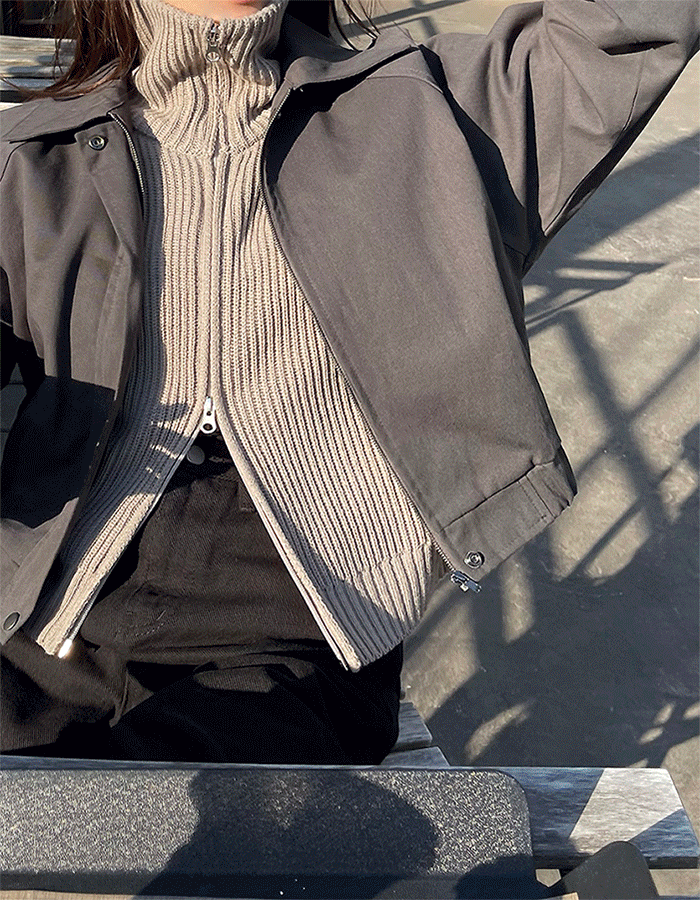 킨더 니트 집업 4Colors