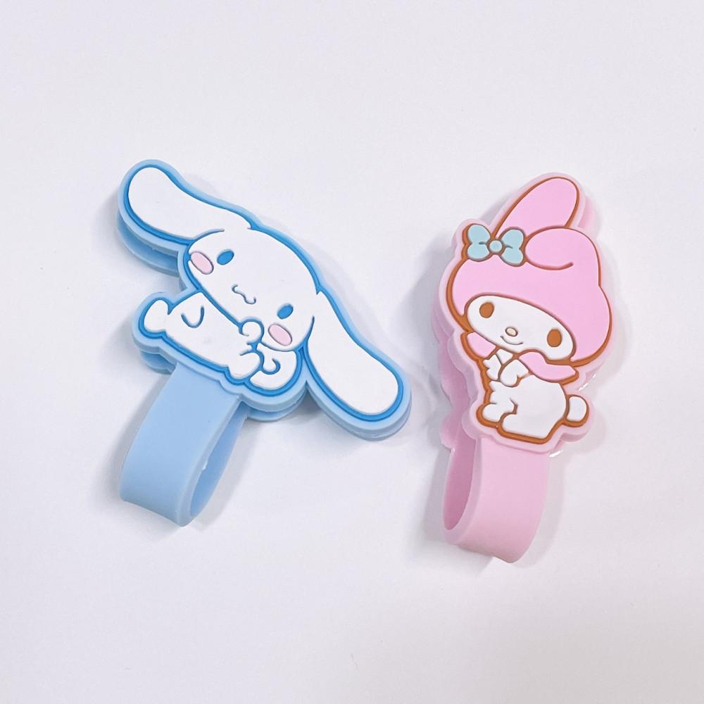 정품 산리오 마이멜로디 시나모롤 케이블 전선 정리 홀더 클립