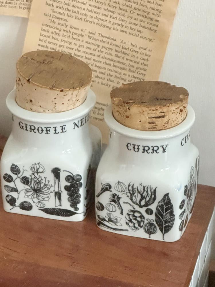 [중고] 아라비아핀란드 향신료 양념통 자 / Arabia Finland cruets